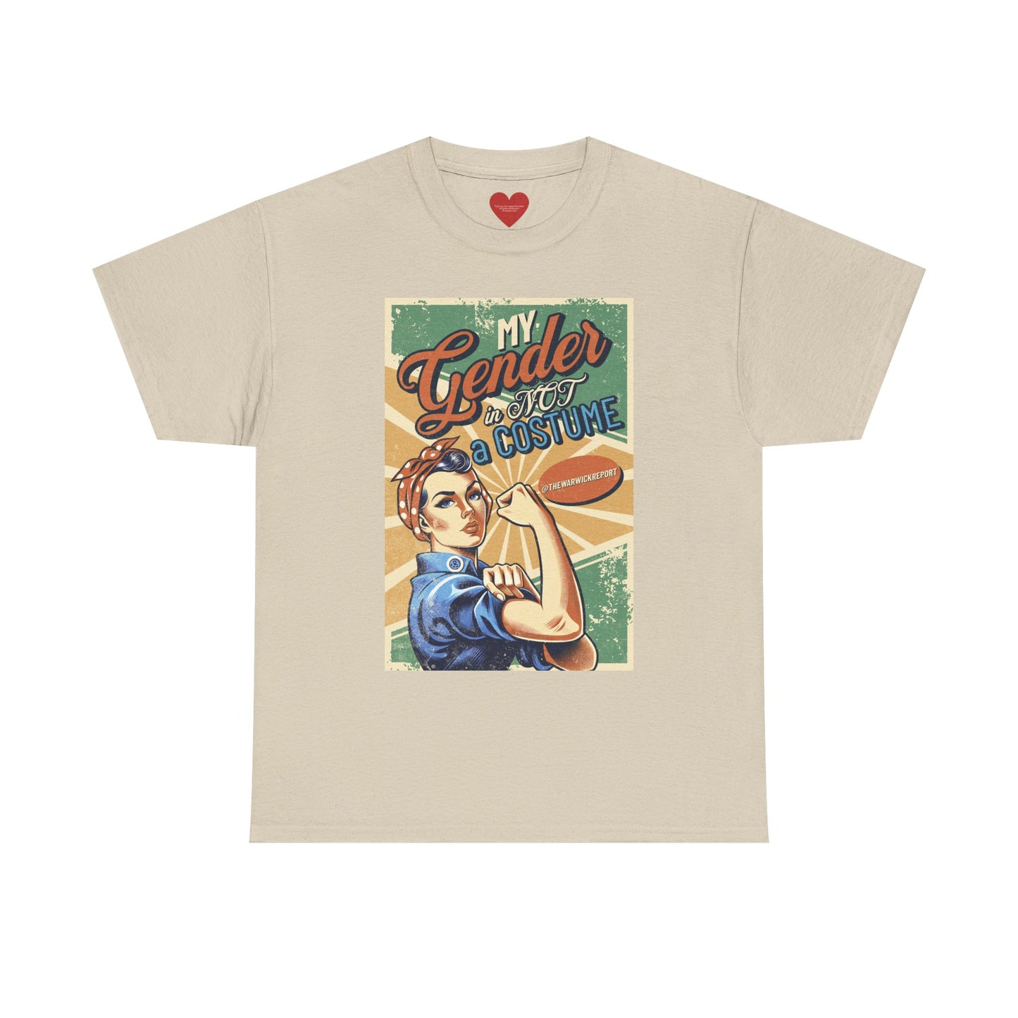 my gender is not a costume rosie tee