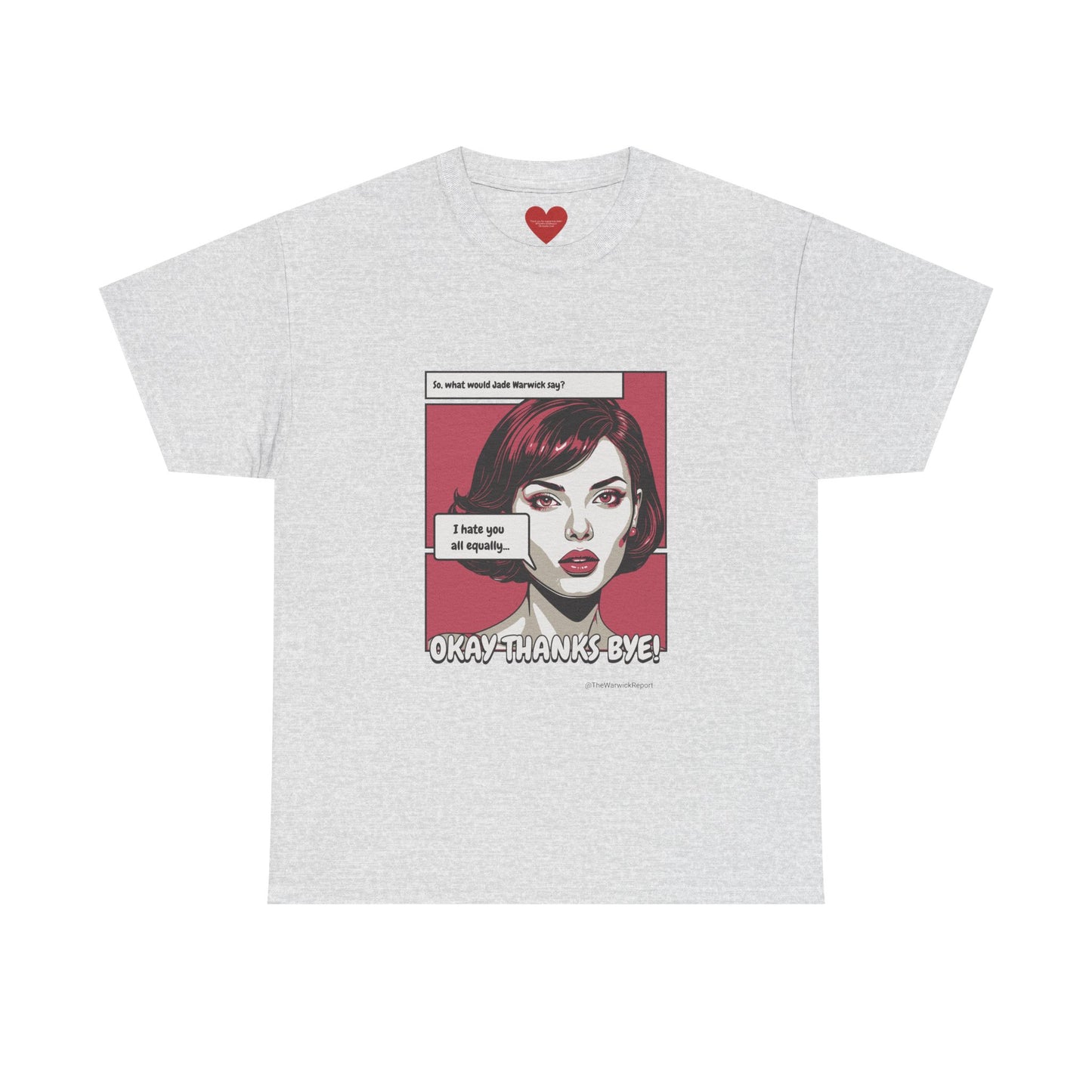 I hate you all equally pop art tee