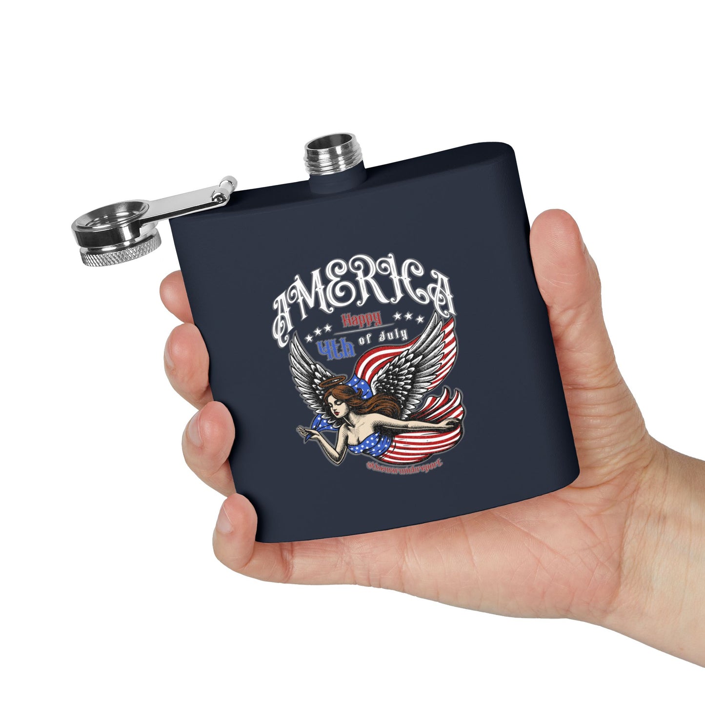 American angel stainless steel flask