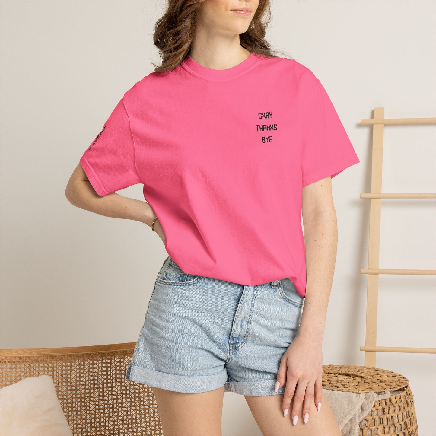 Okay thanks bye digital Embroidered T-Shirt