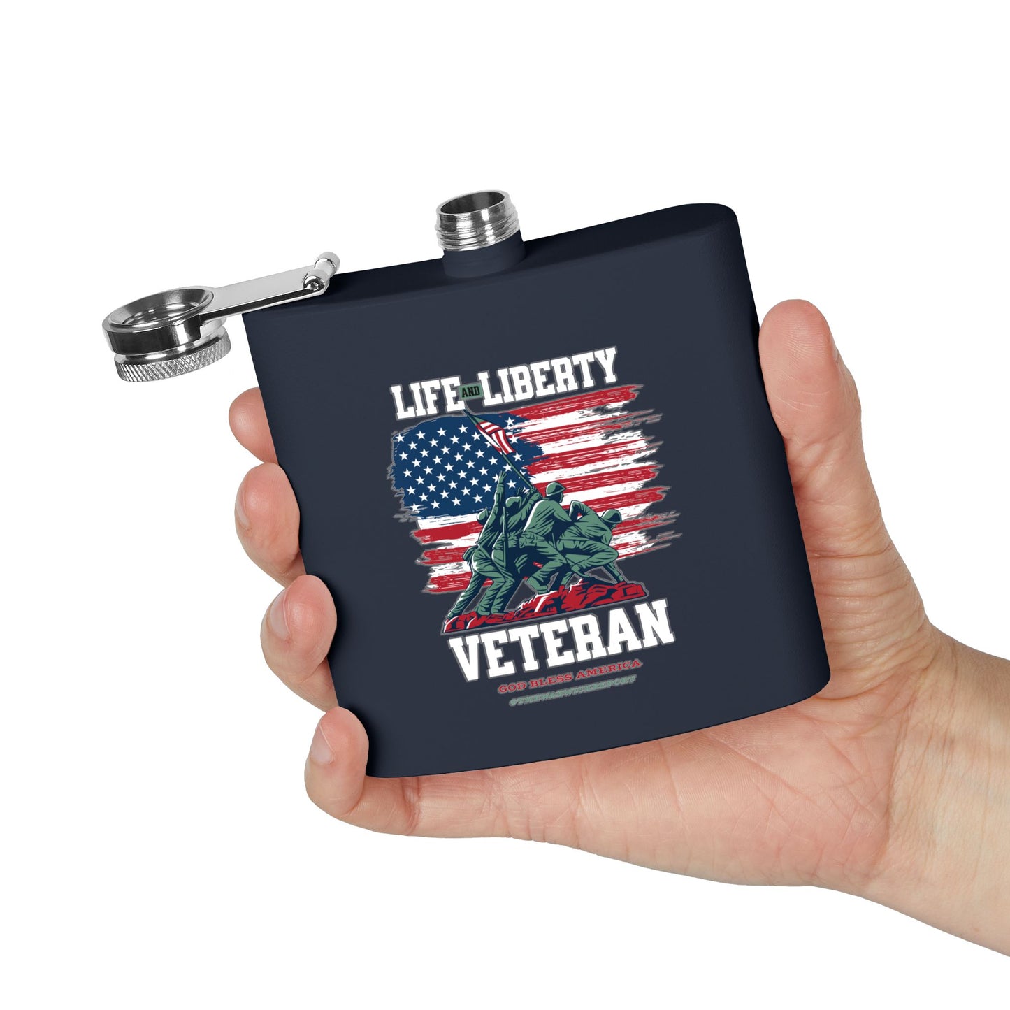 Veteran stainless steel flask