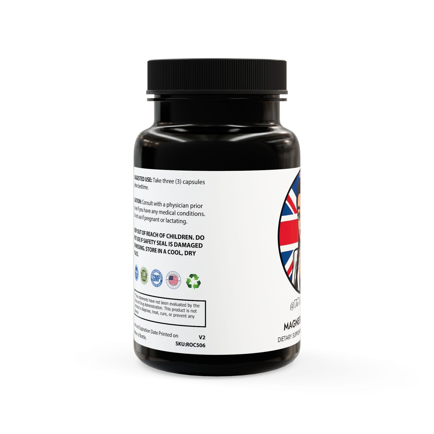 Magnesium Zinc Supplement (90 Capsules)