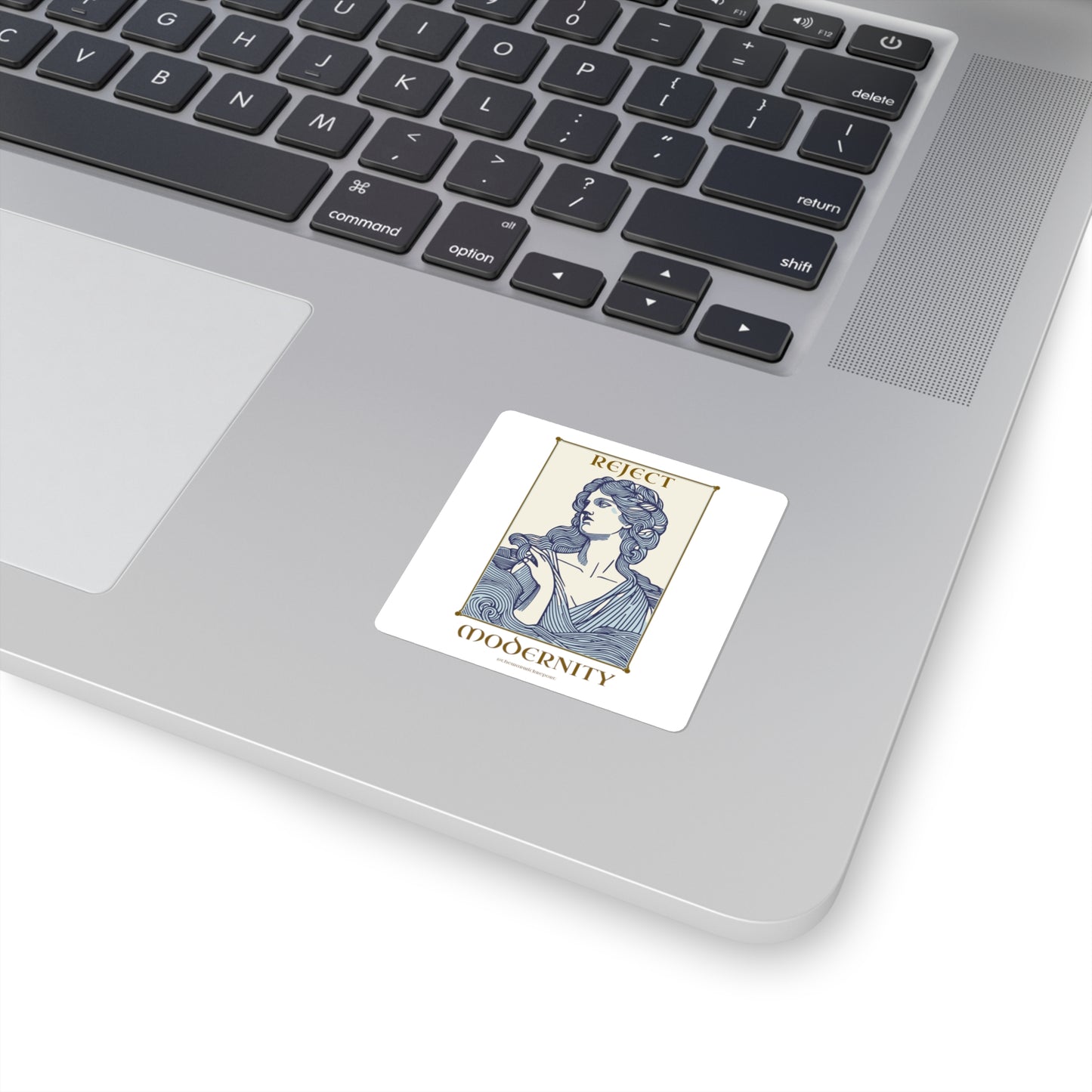 Reject modernity based square sticker