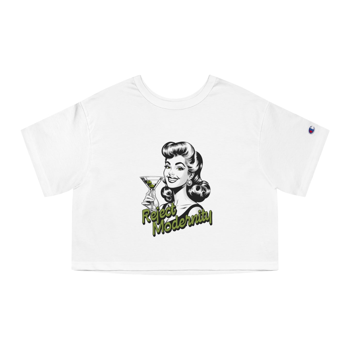 reject modernity martini cropped t-Shirt