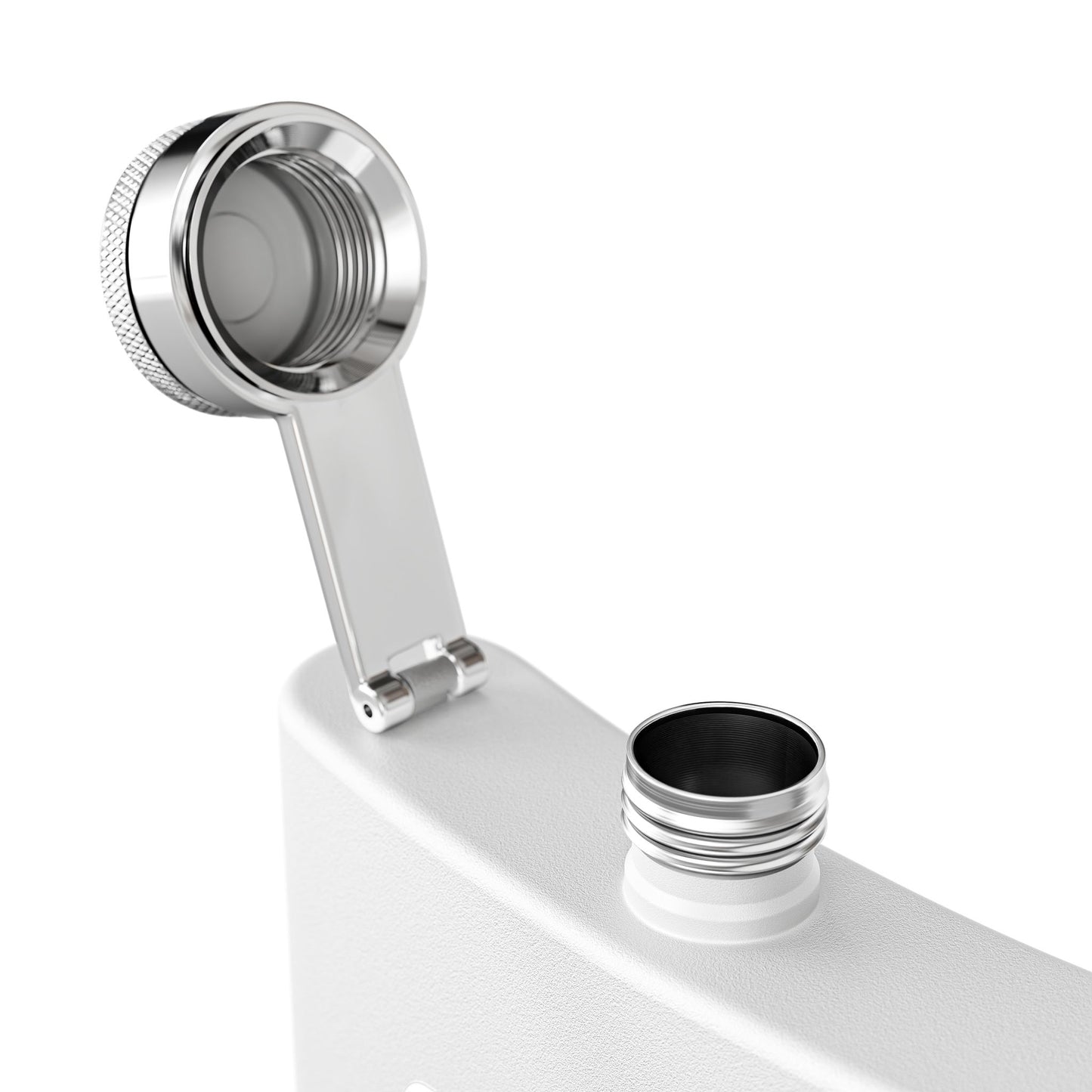 proud to be white stainless steel flask