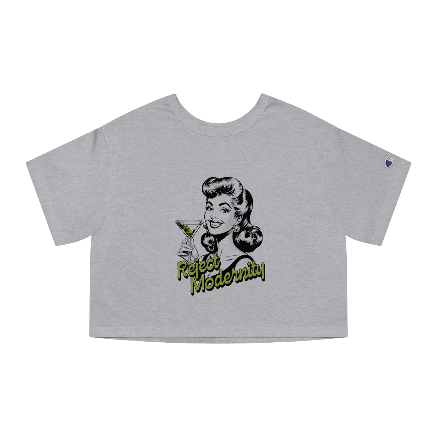 reject modernity martini cropped t-Shirt