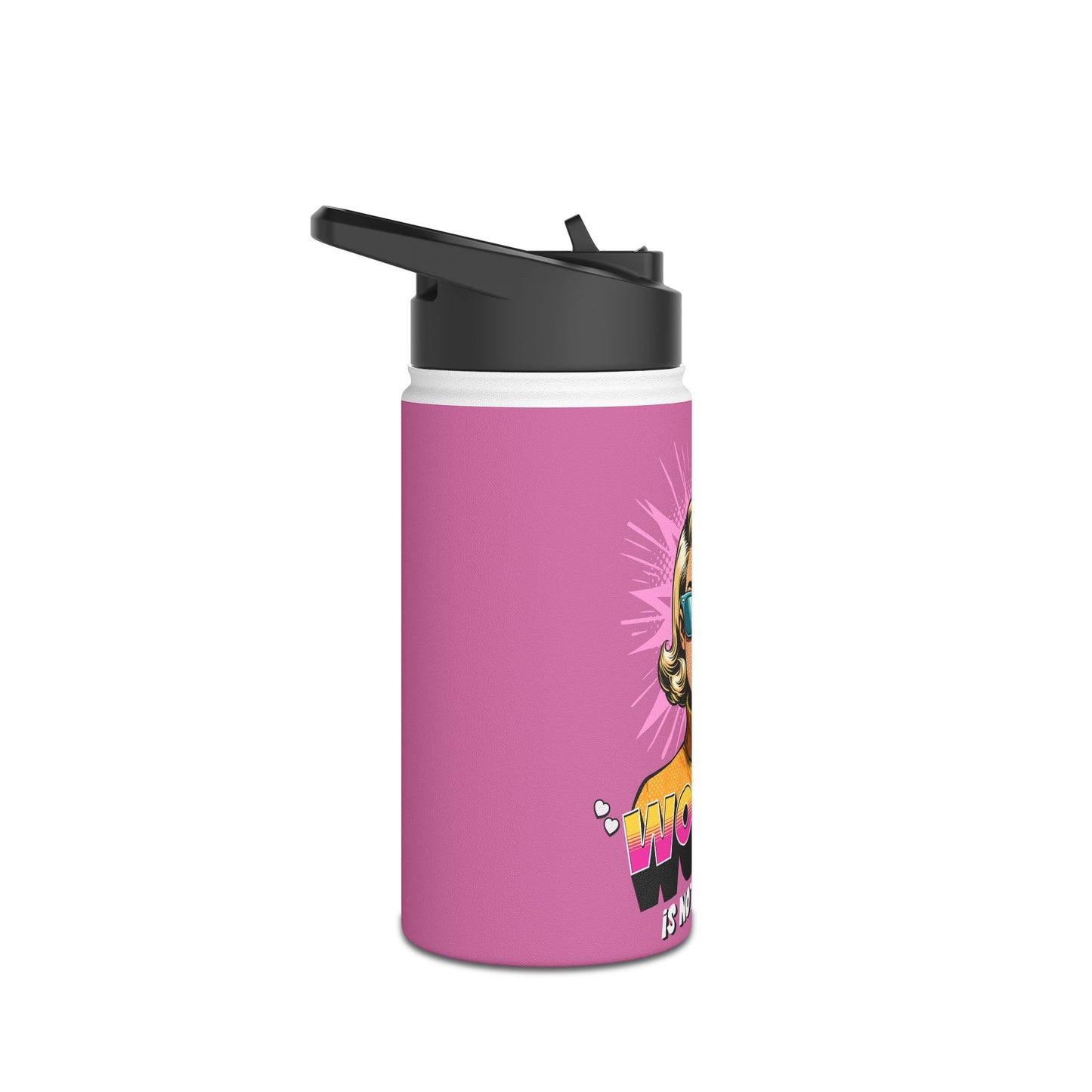 "woman" is not a choice stainless steel water bottle