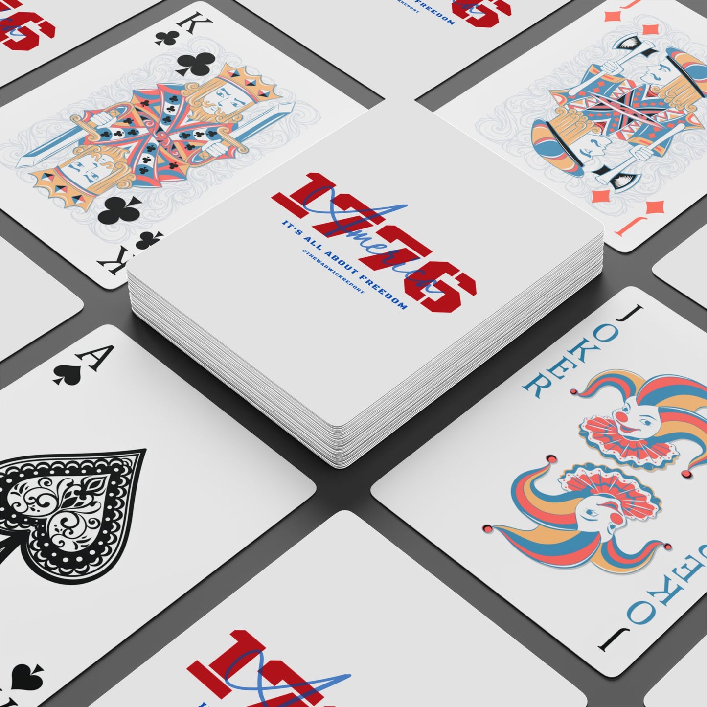 1776 signature poker playing cards