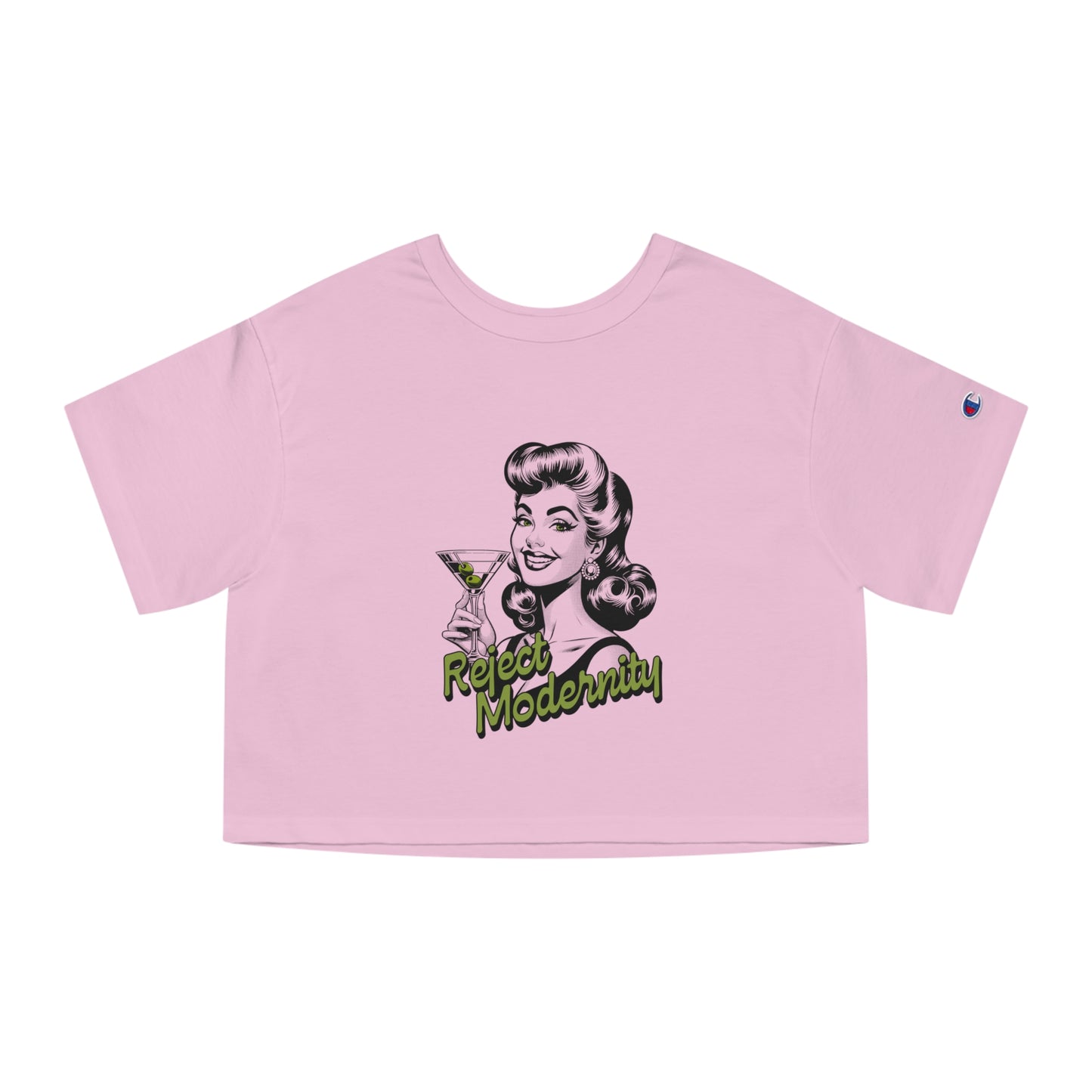reject modernity martini cropped t-Shirt