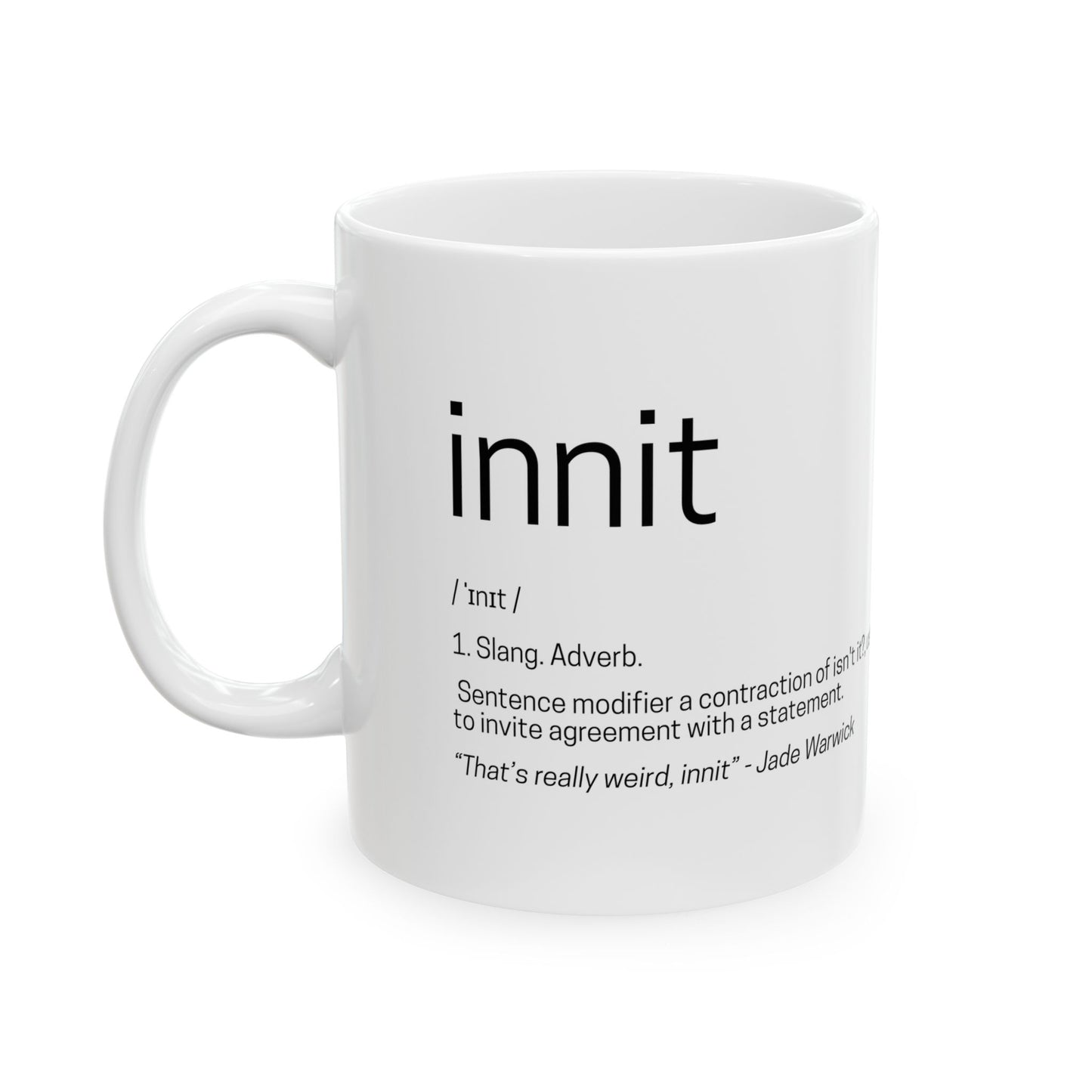 Innit definition mug