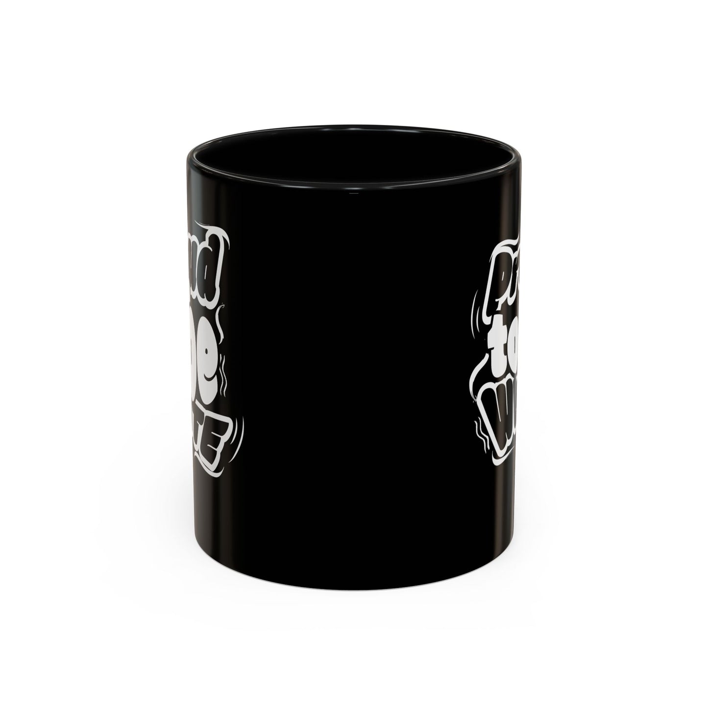 proud to be white mug