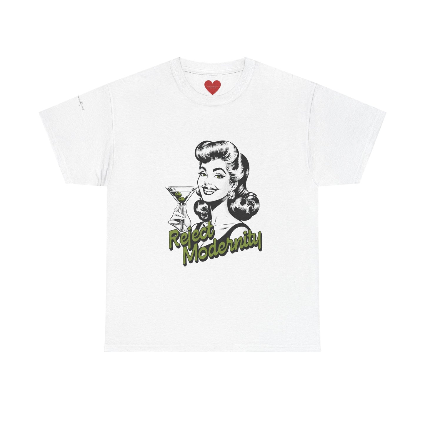 reject modernity martini tee