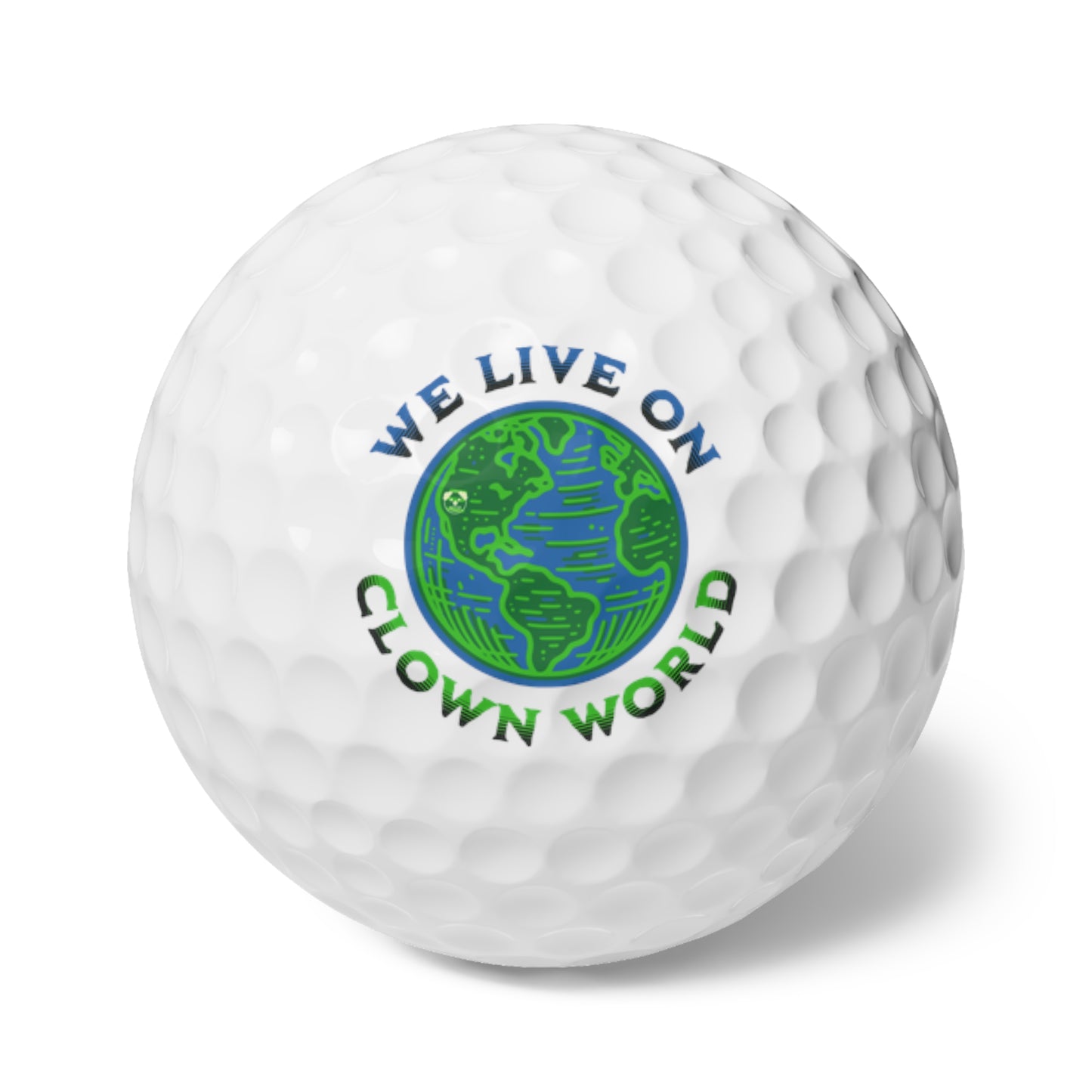 Clown world golf balls