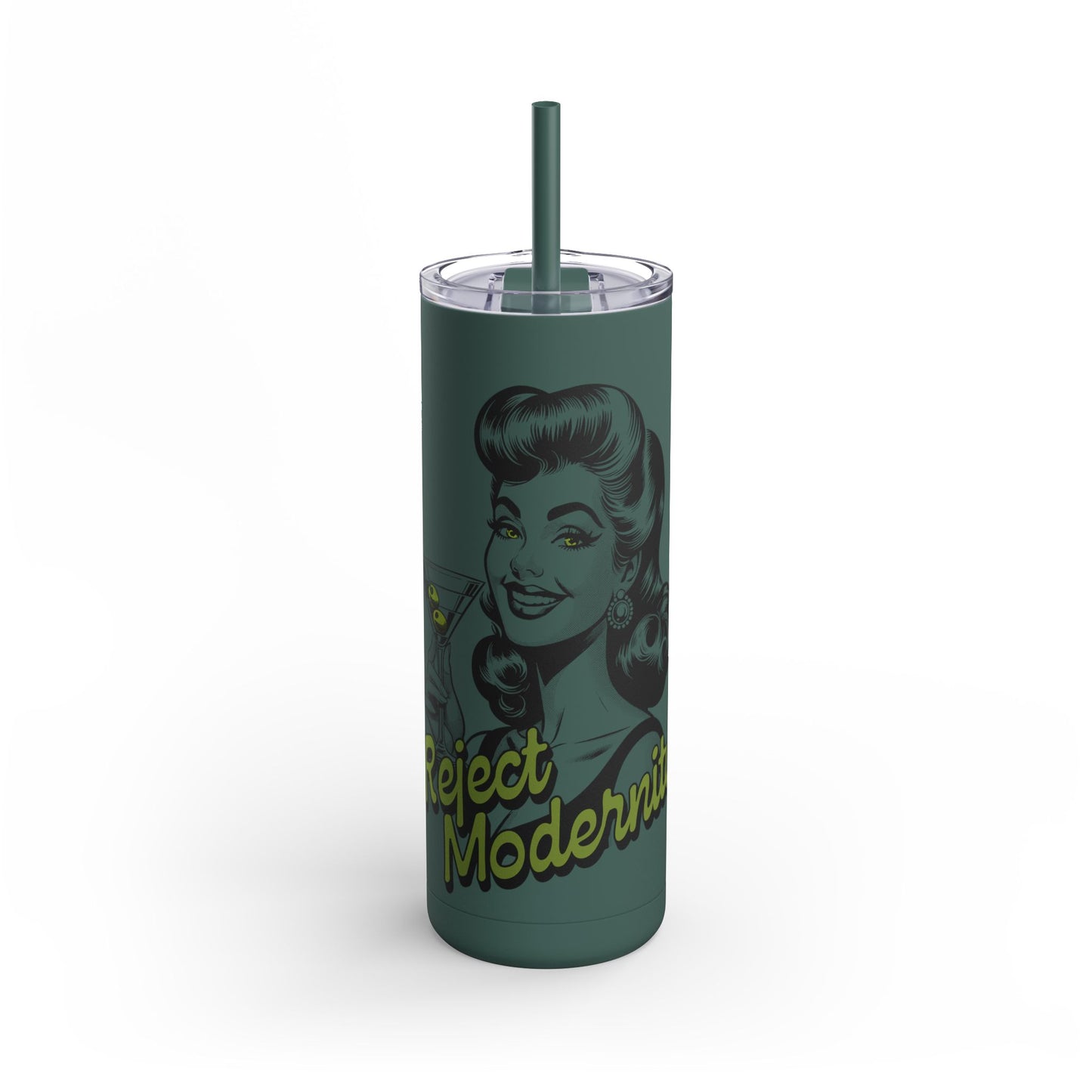 reject modernity skinny tumbler