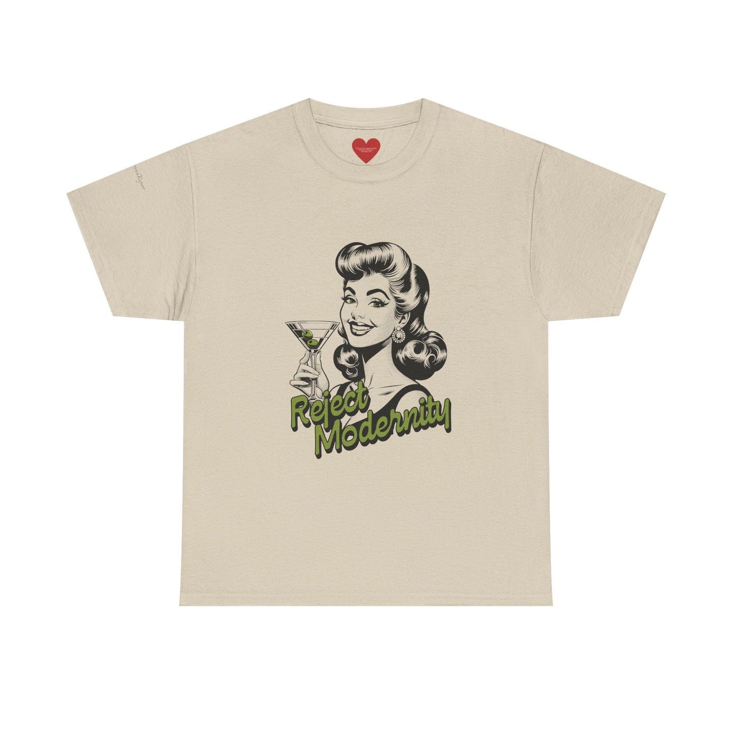 reject modernity martini tee
