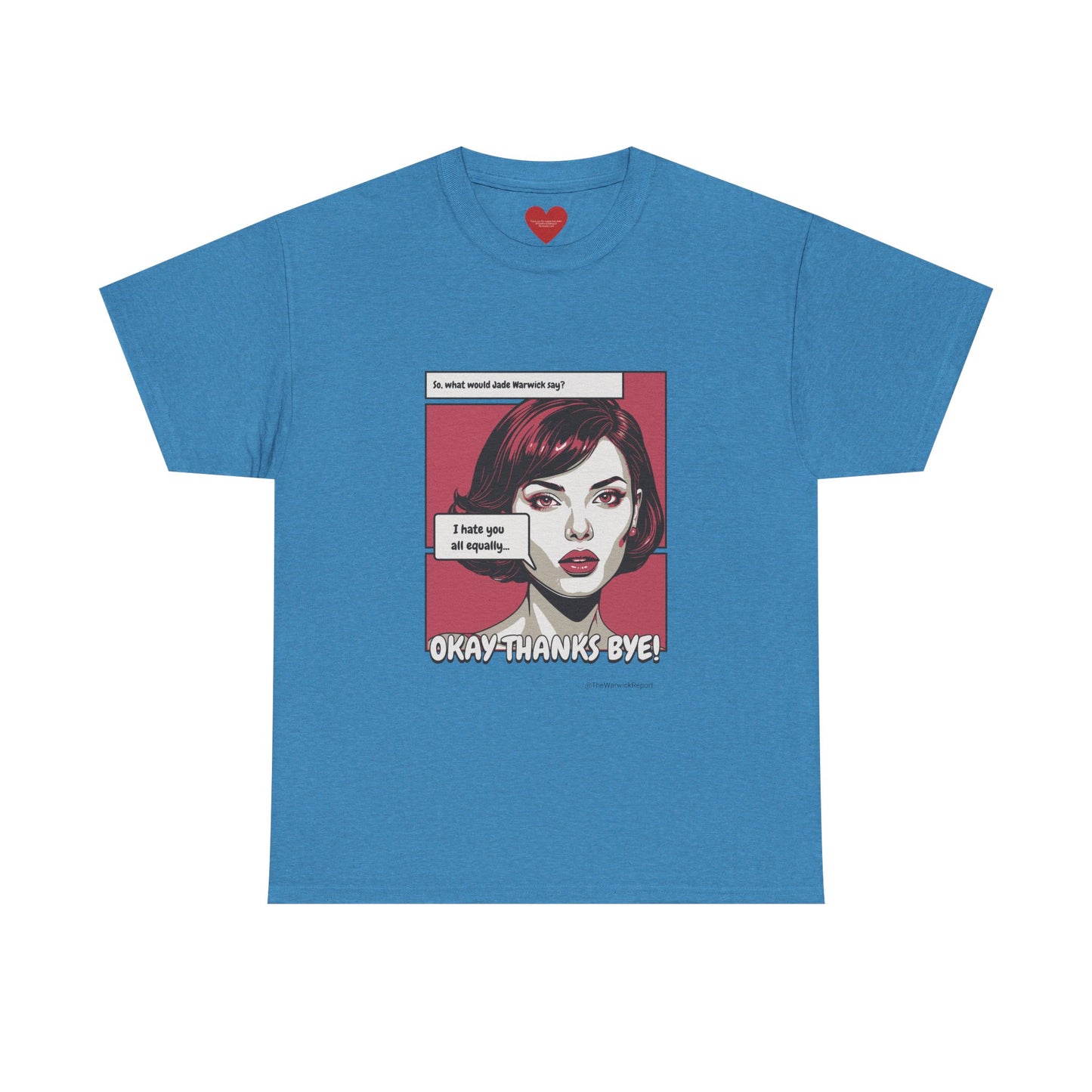 I hate you all equally pop art tee