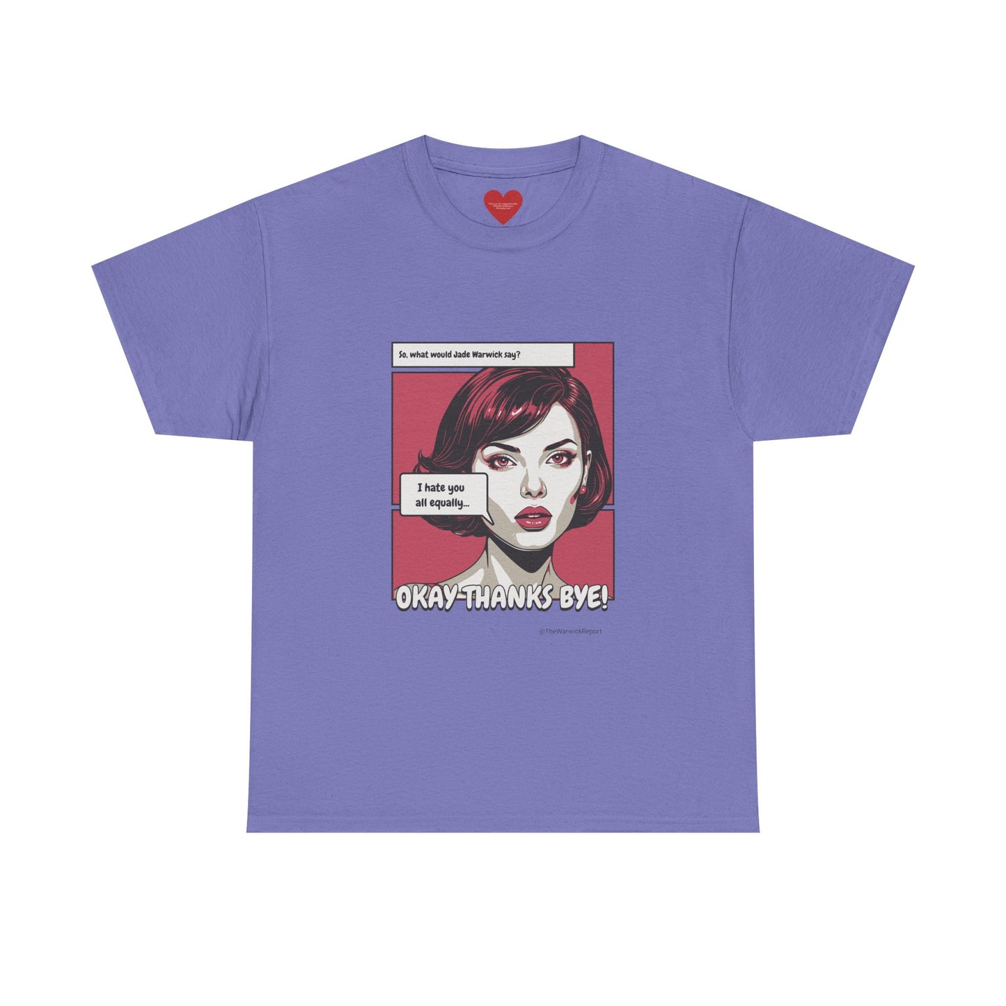 I hate you all equally pop art tee