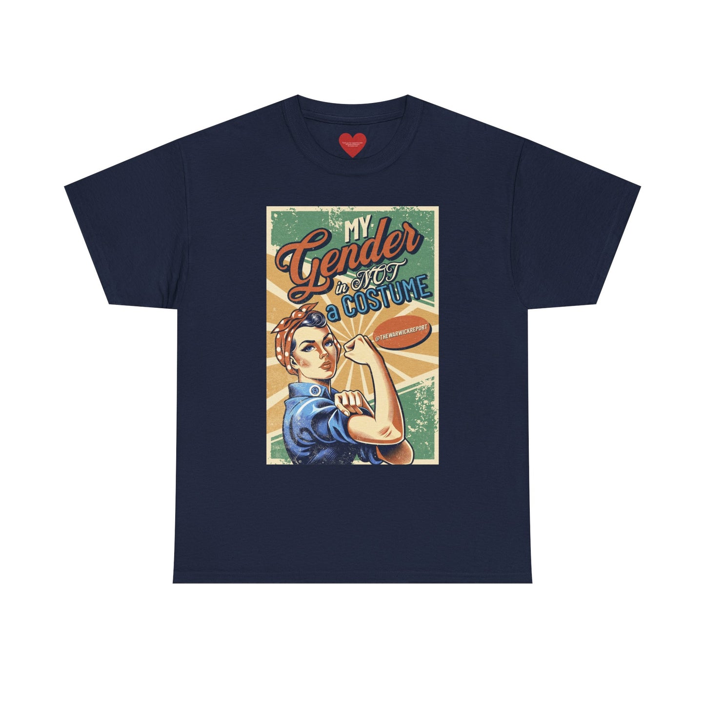 my gender is not a costume rosie tee