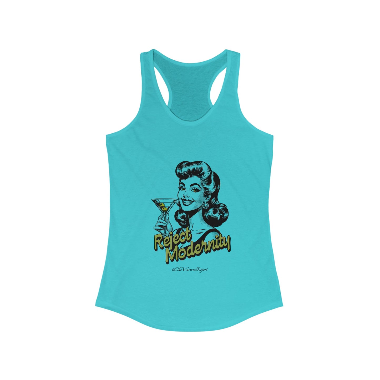 reject modernity martini women's tank top