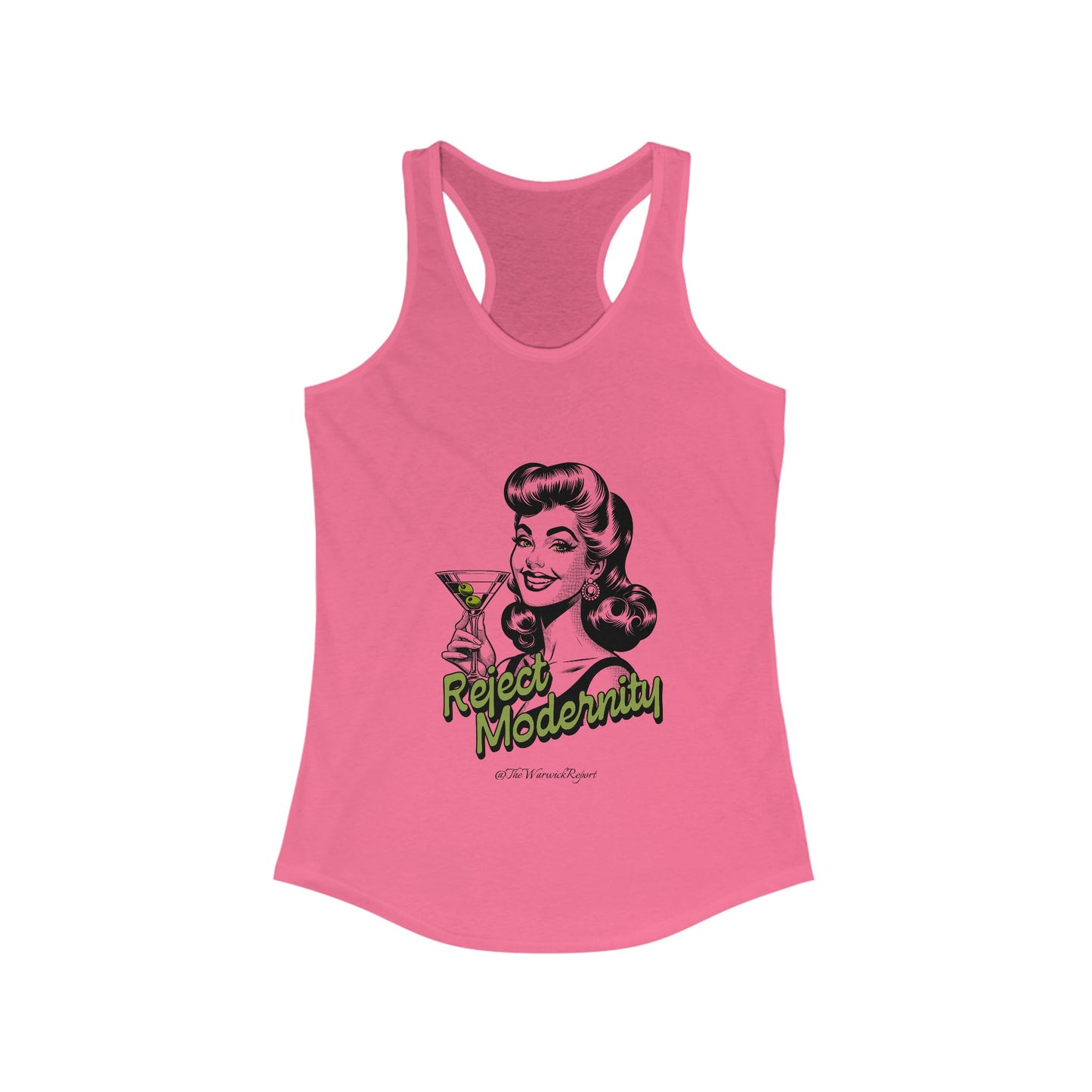 reject modernity martini women's tank top