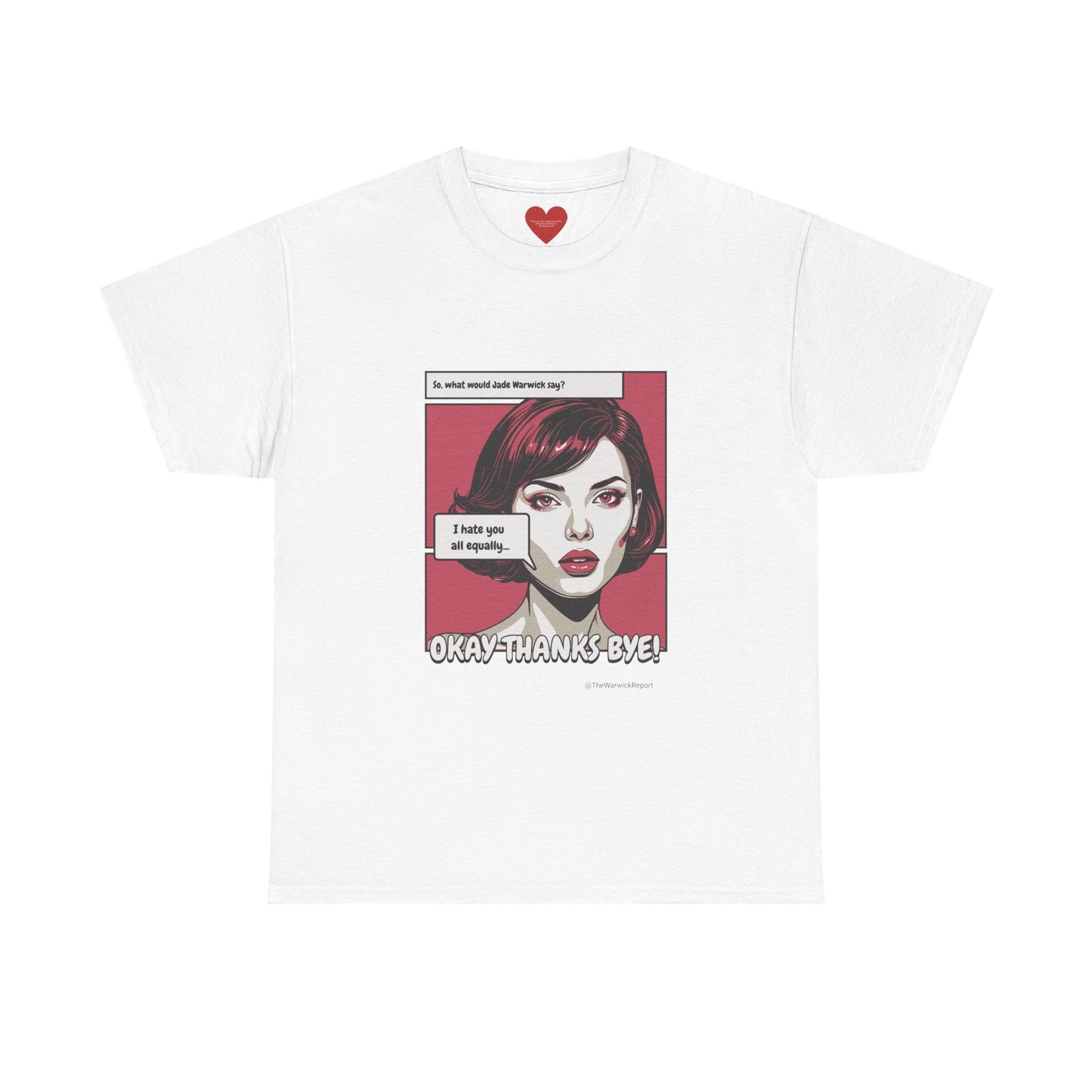 I hate you all equally pop art tee