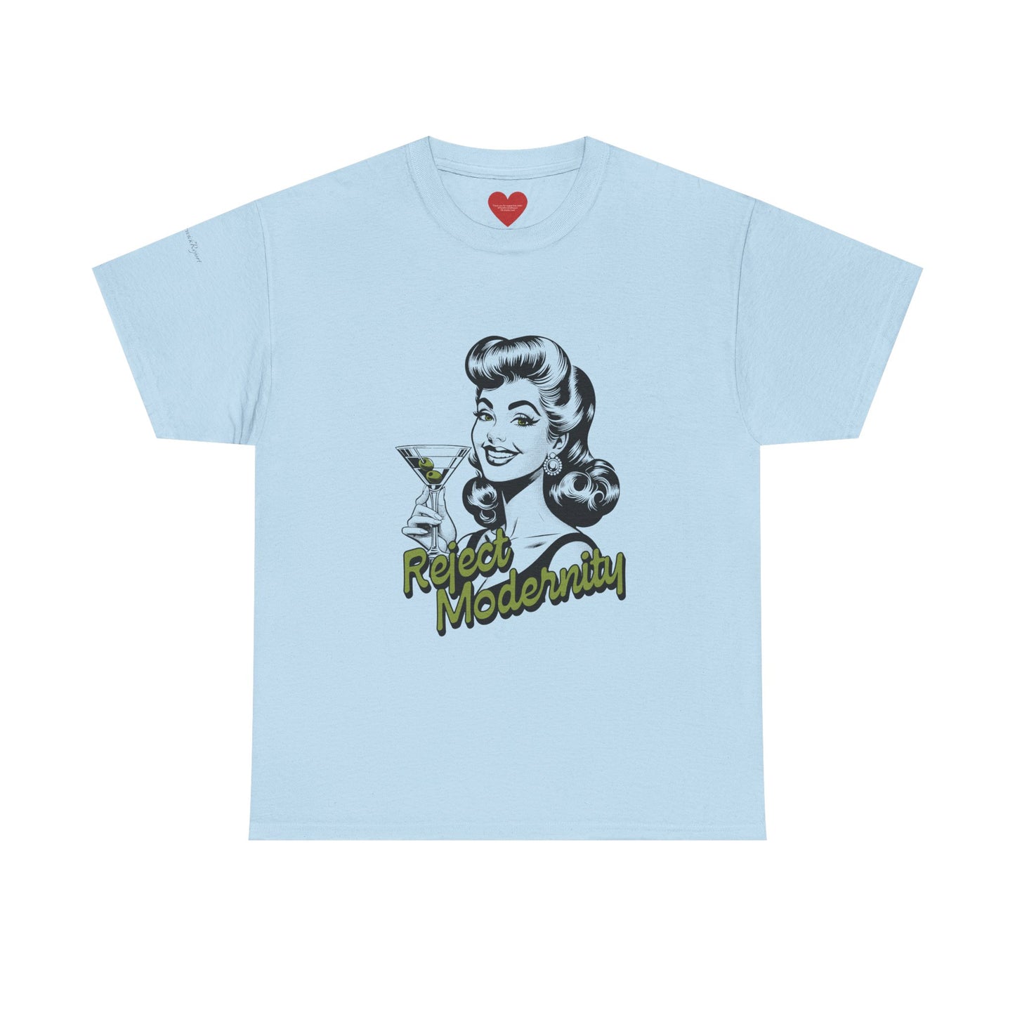 reject modernity martini tee