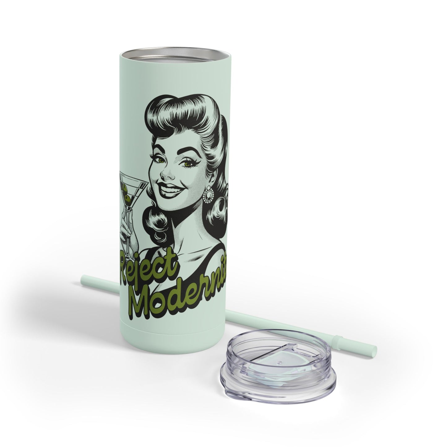 reject modernity skinny tumbler