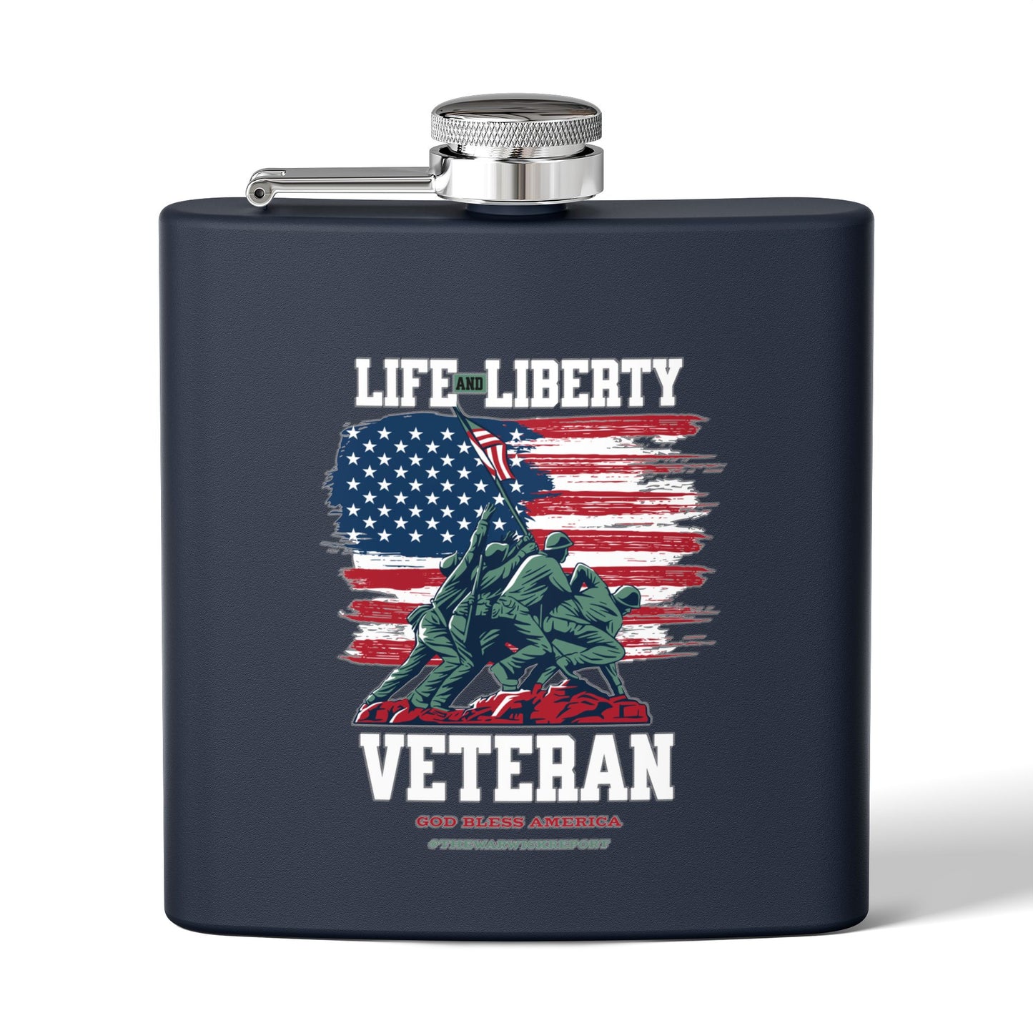 Veteran stainless steel flask