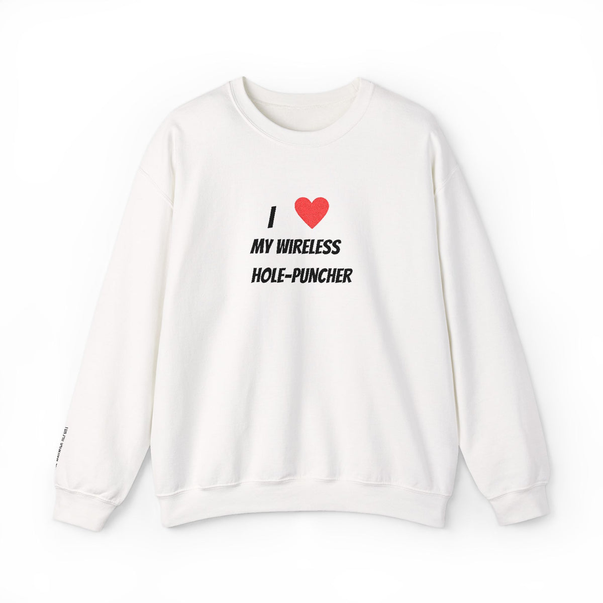 Wireless hole-puncher Embroidered Crewneck