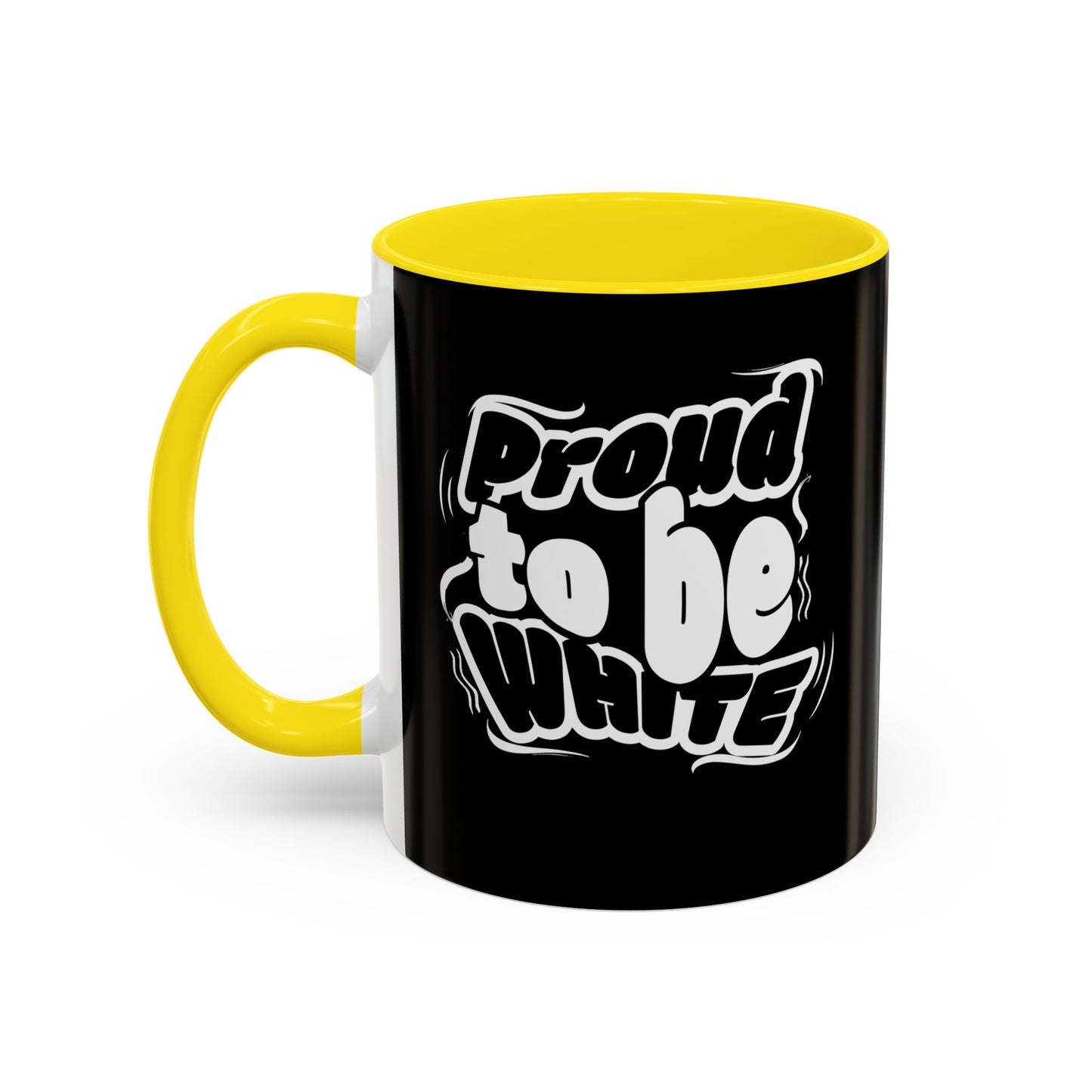 proud to be white mug