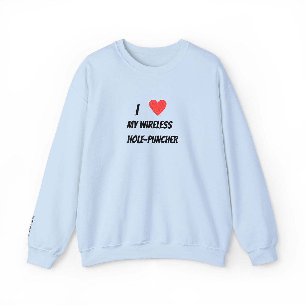 Wireless hole-puncher Embroidered Crewneck