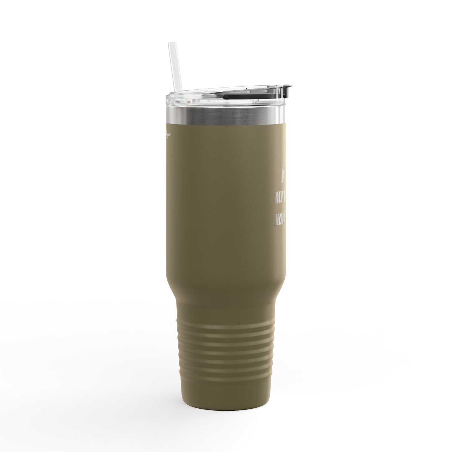 Wireless hole puncher insulated travel mug