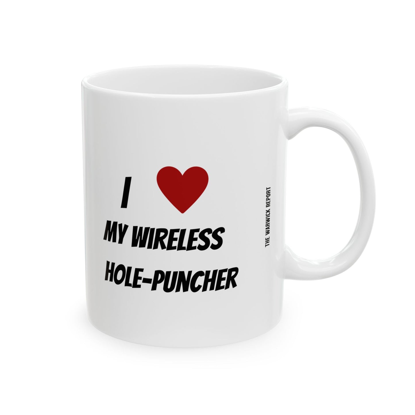Wireless hole puncher mug