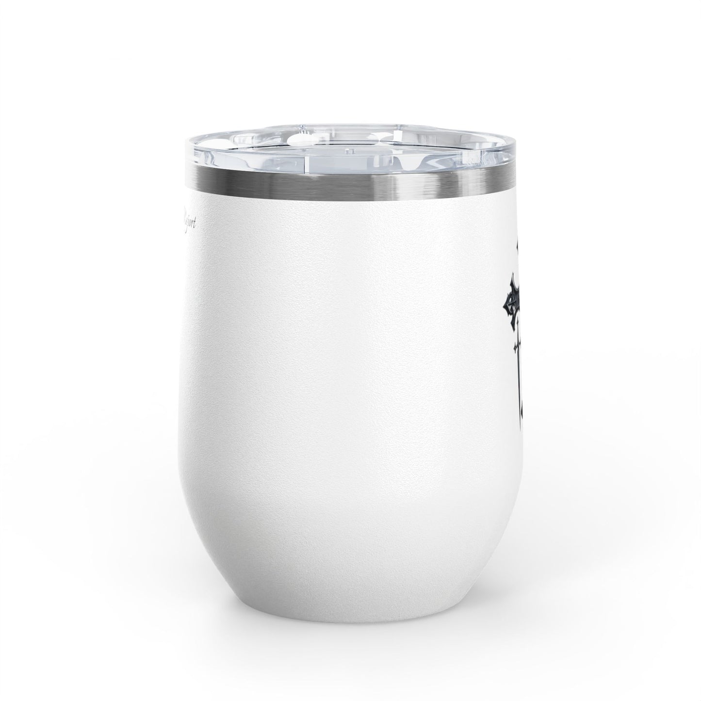 Cross and swords wine tumbler