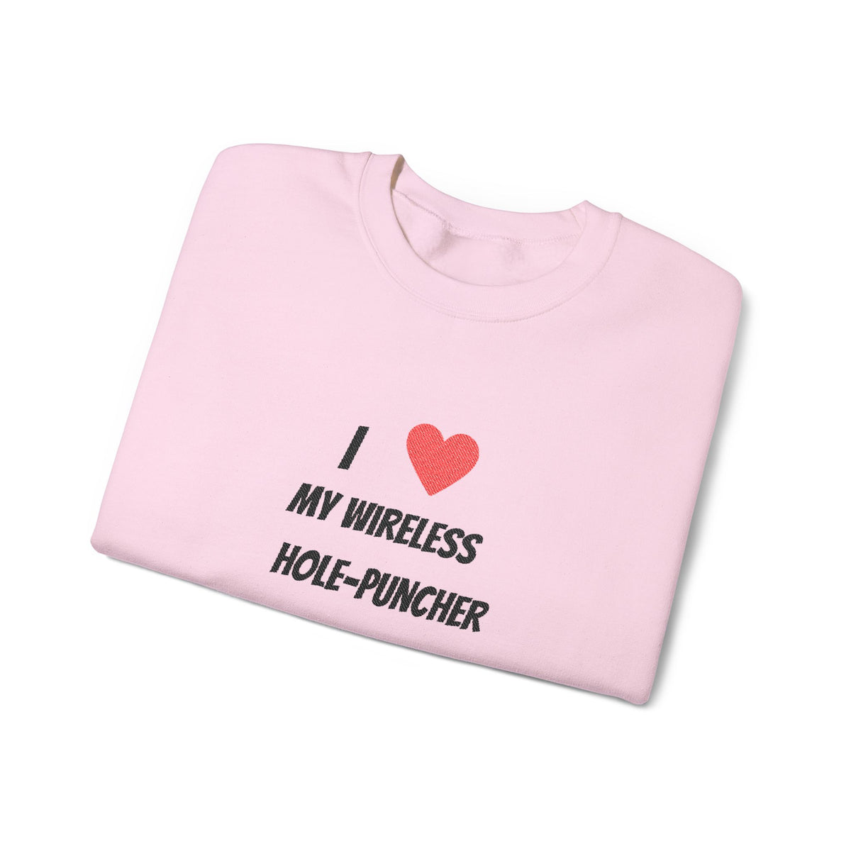 Wireless hole-puncher Embroidered Crewneck