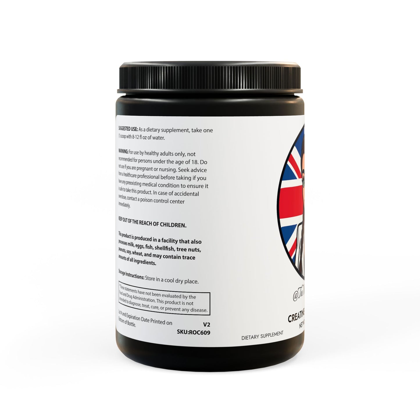 Creatine Monohydrate Supplement (300g, 10.58oz)