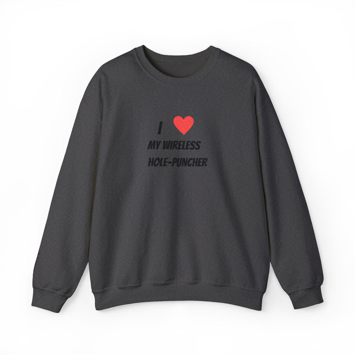 Wireless hole-puncher Embroidered Crewneck