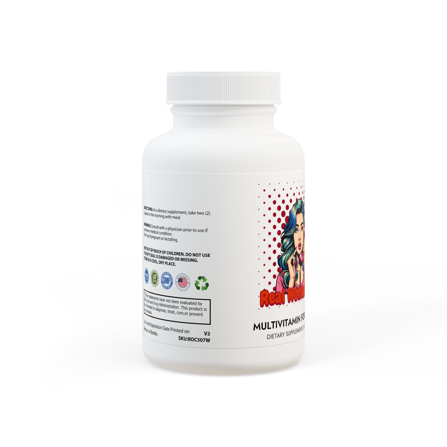 real woman club multivitamin for women supplement (60 Capsules)