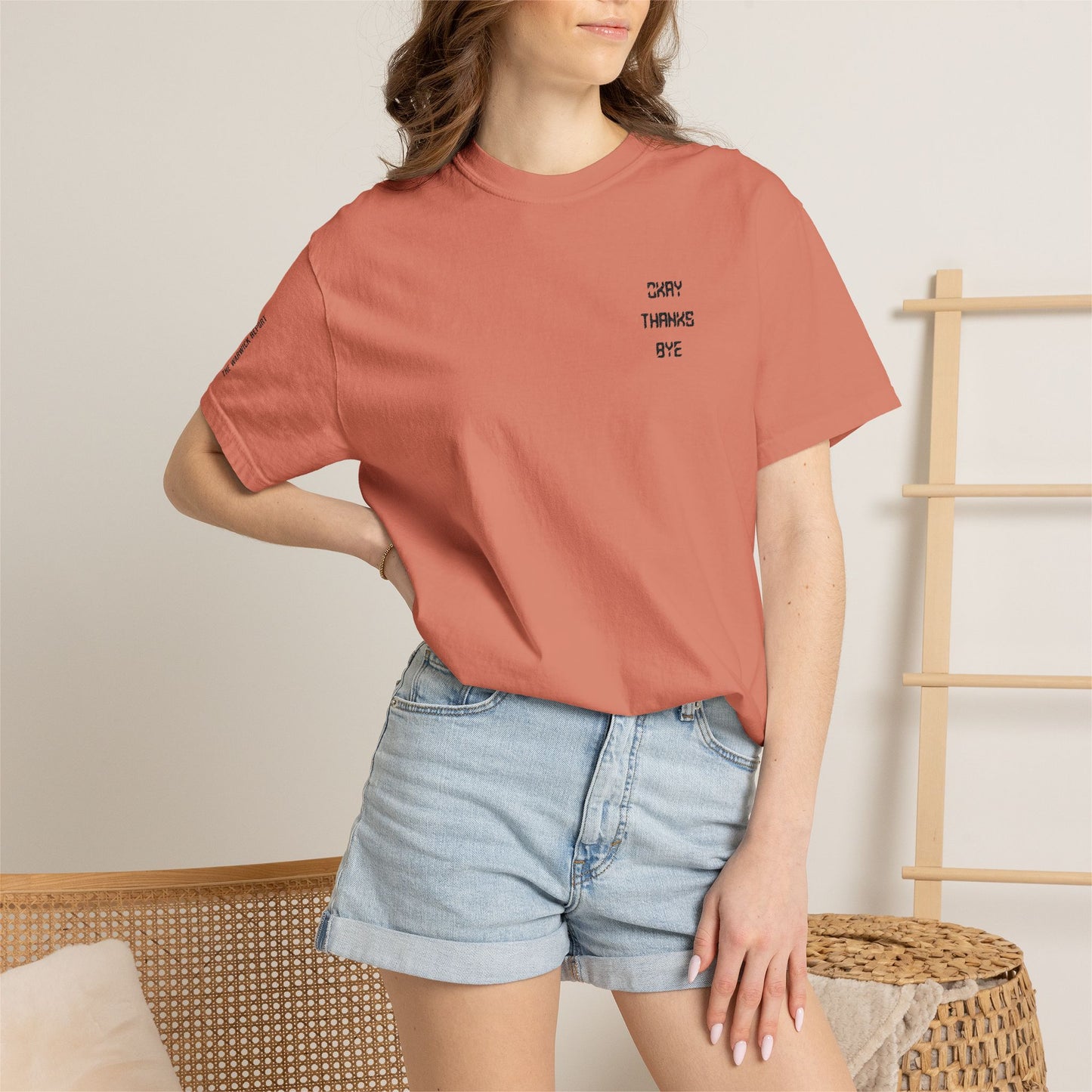 Okay thanks bye digital Embroidered T-Shirt