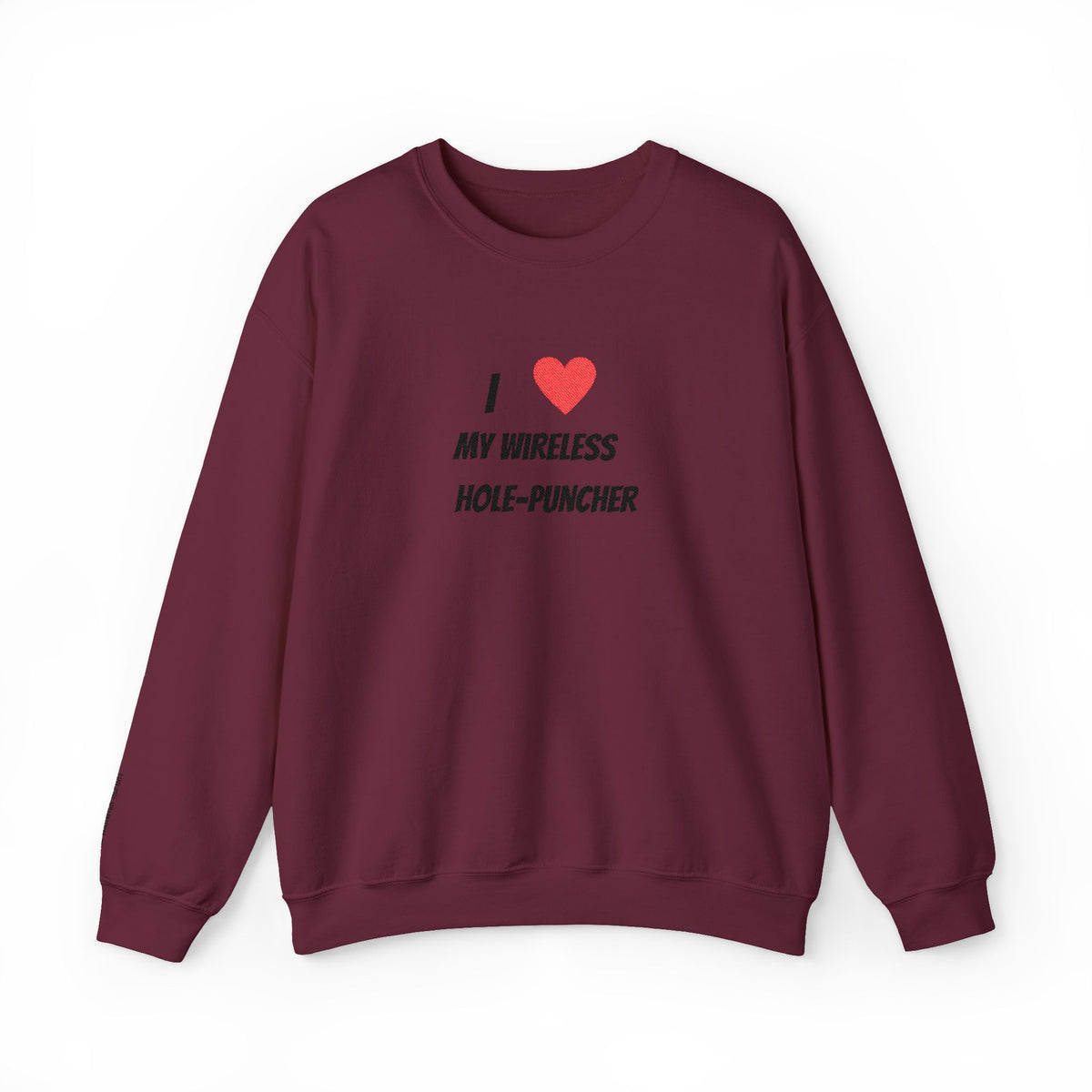 Wireless hole-puncher Embroidered Crewneck