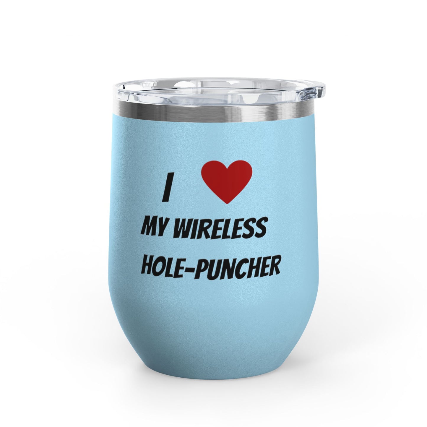 Wireless hole puncher wine tumbler