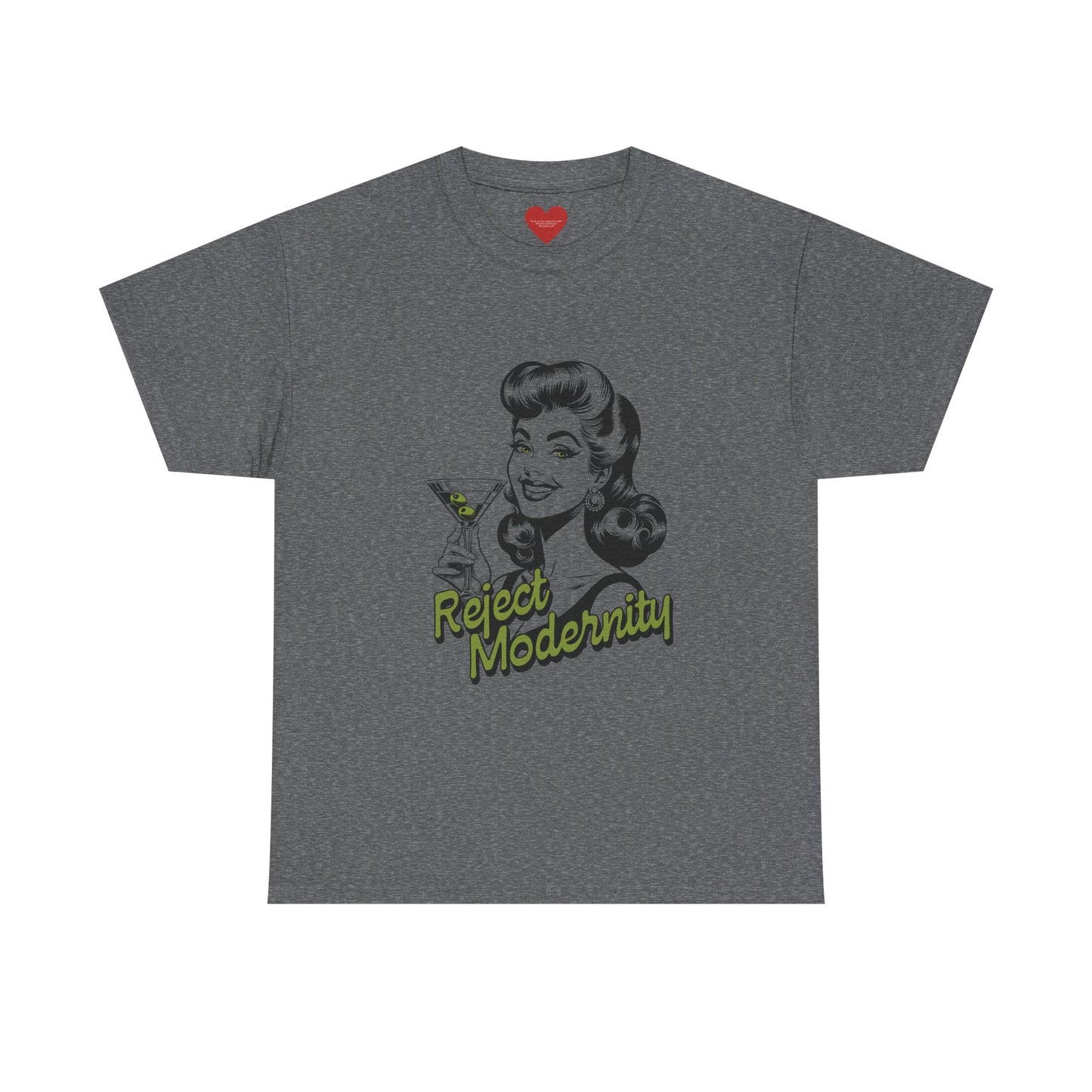 reject modernity martini tee