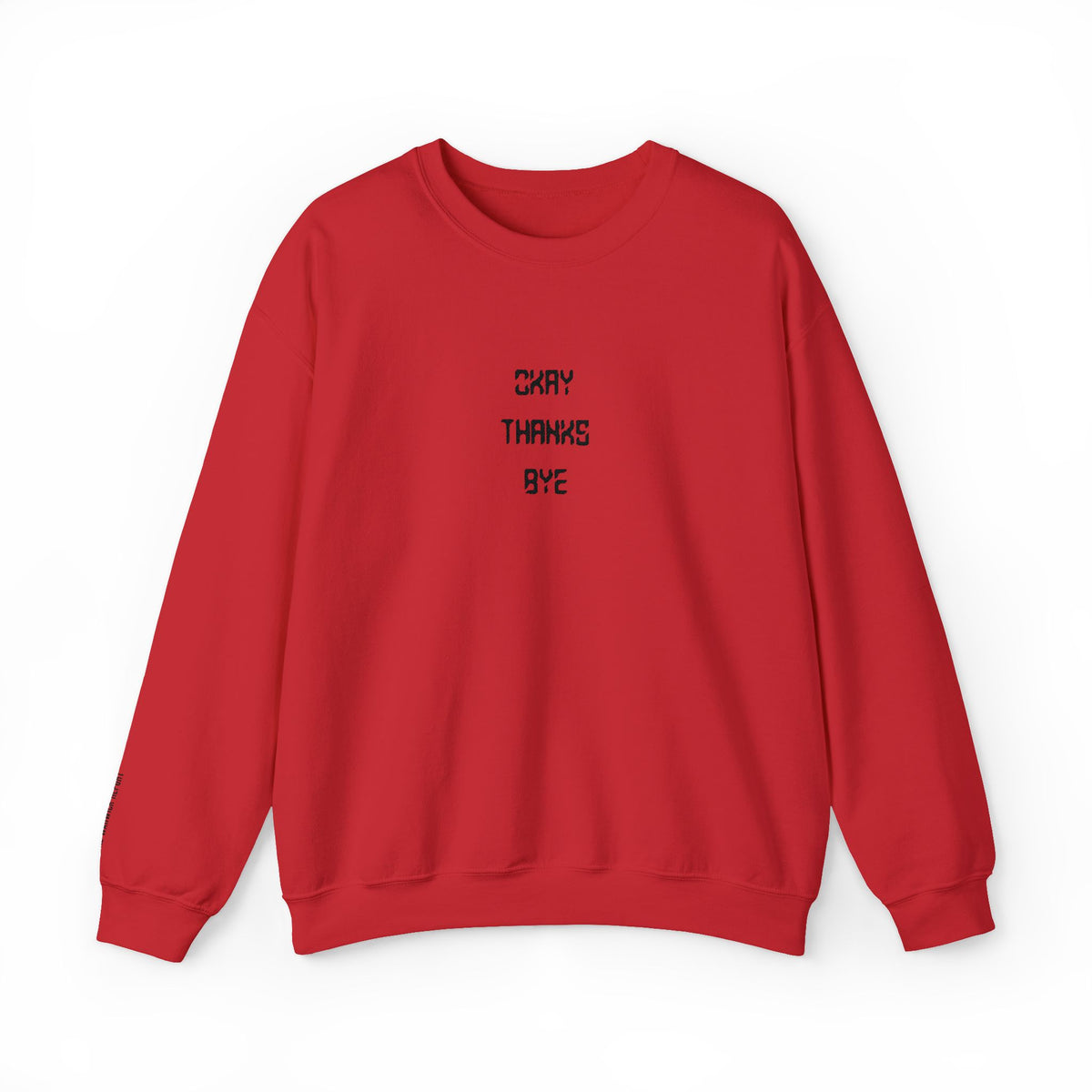 Okay thanks bye digital Embroidered Crewneck