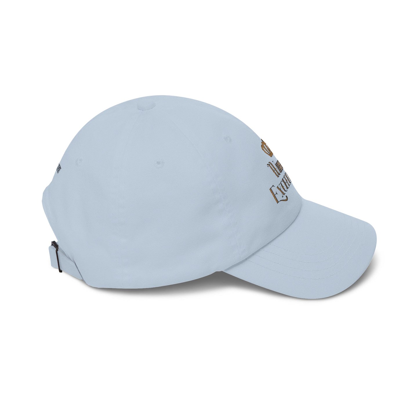 White Excellence Embroidered Baseball Cap