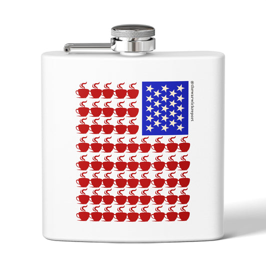 1820 cup flag stainless steel flask