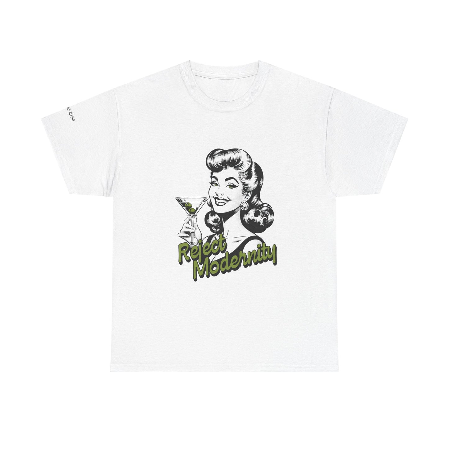 reject modernity martini tee