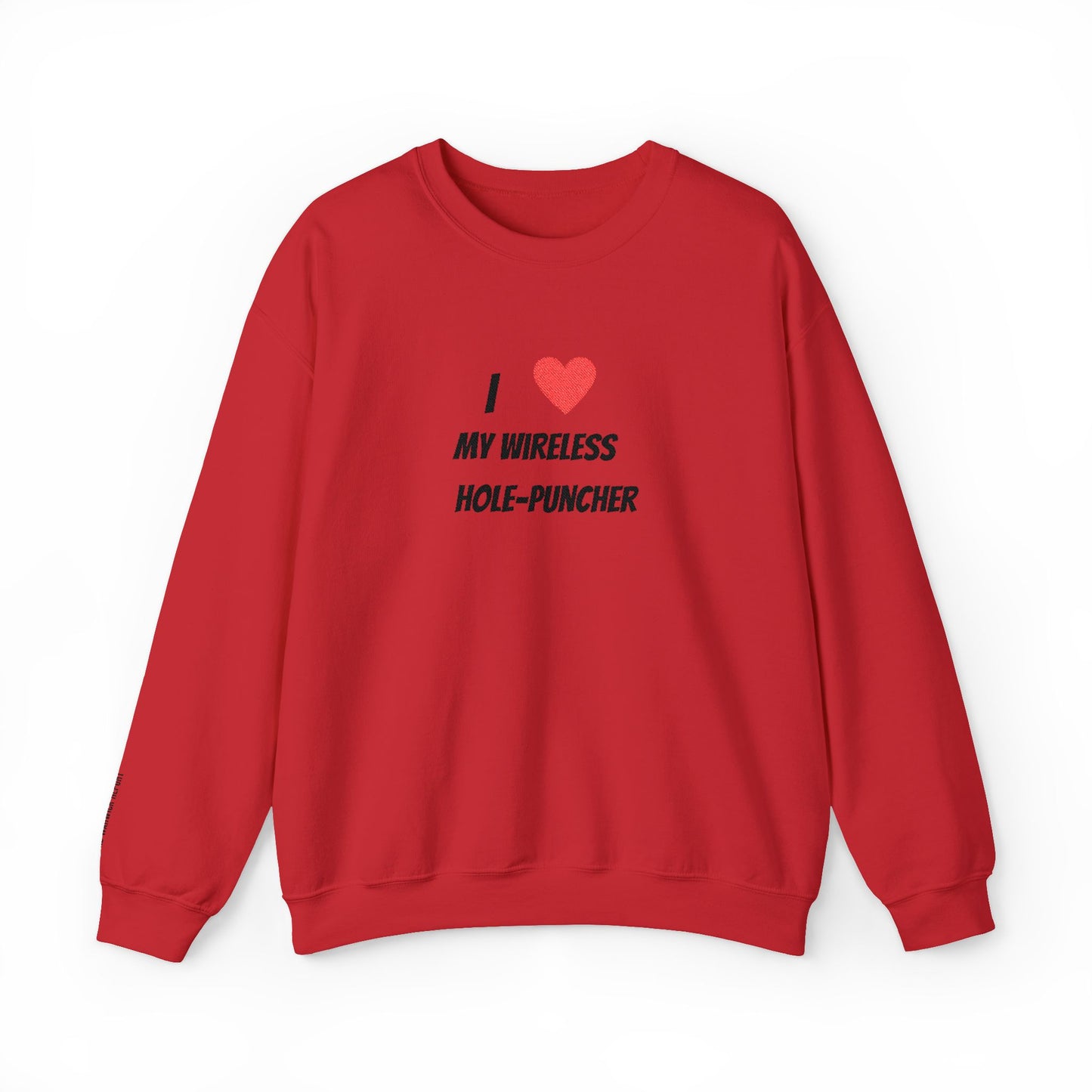 Wireless hole-puncher Embroidered Crewneck