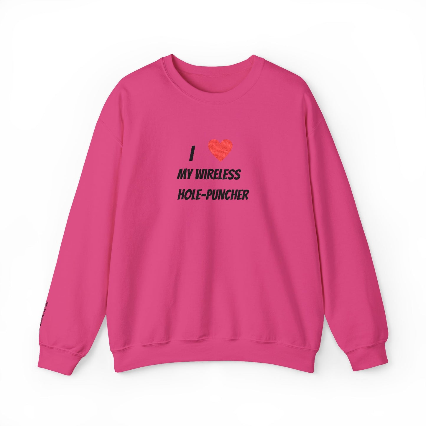 Wireless hole-puncher Embroidered Crewneck
