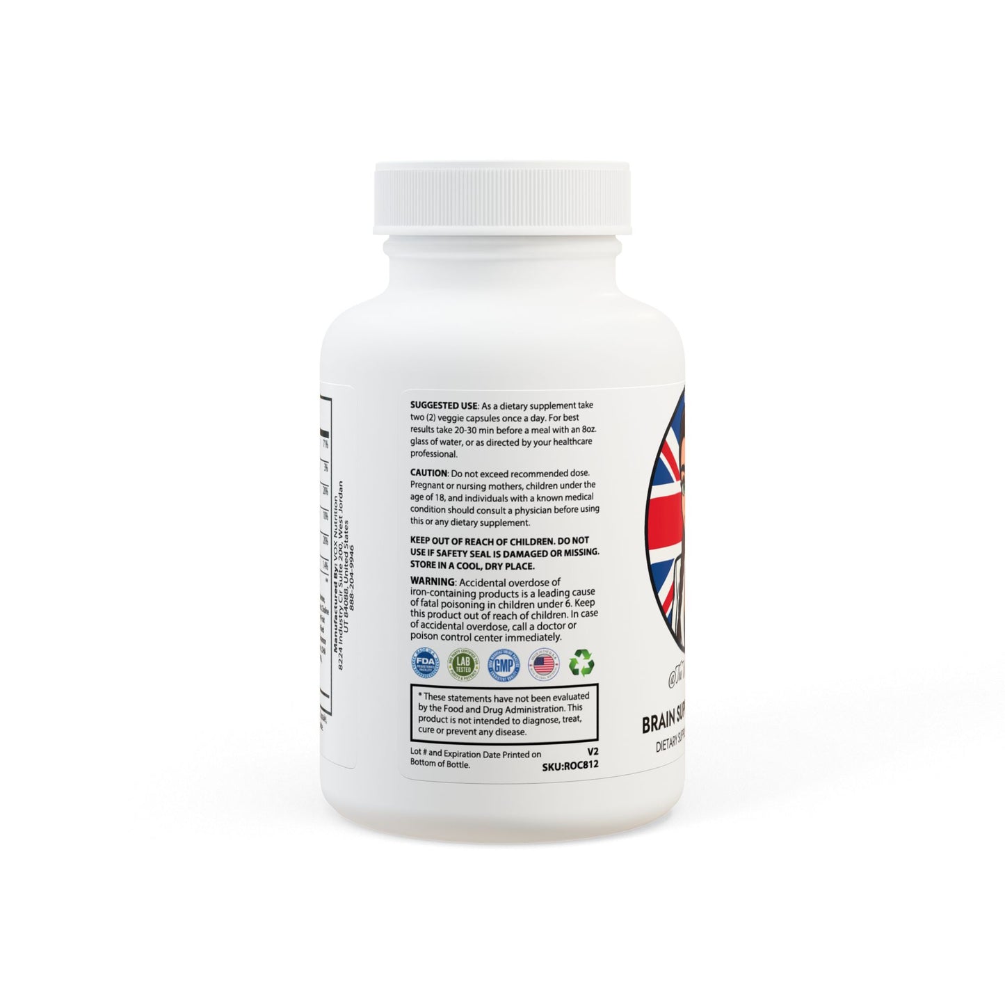 Brain Support Complex Supplement (60 Capsules)