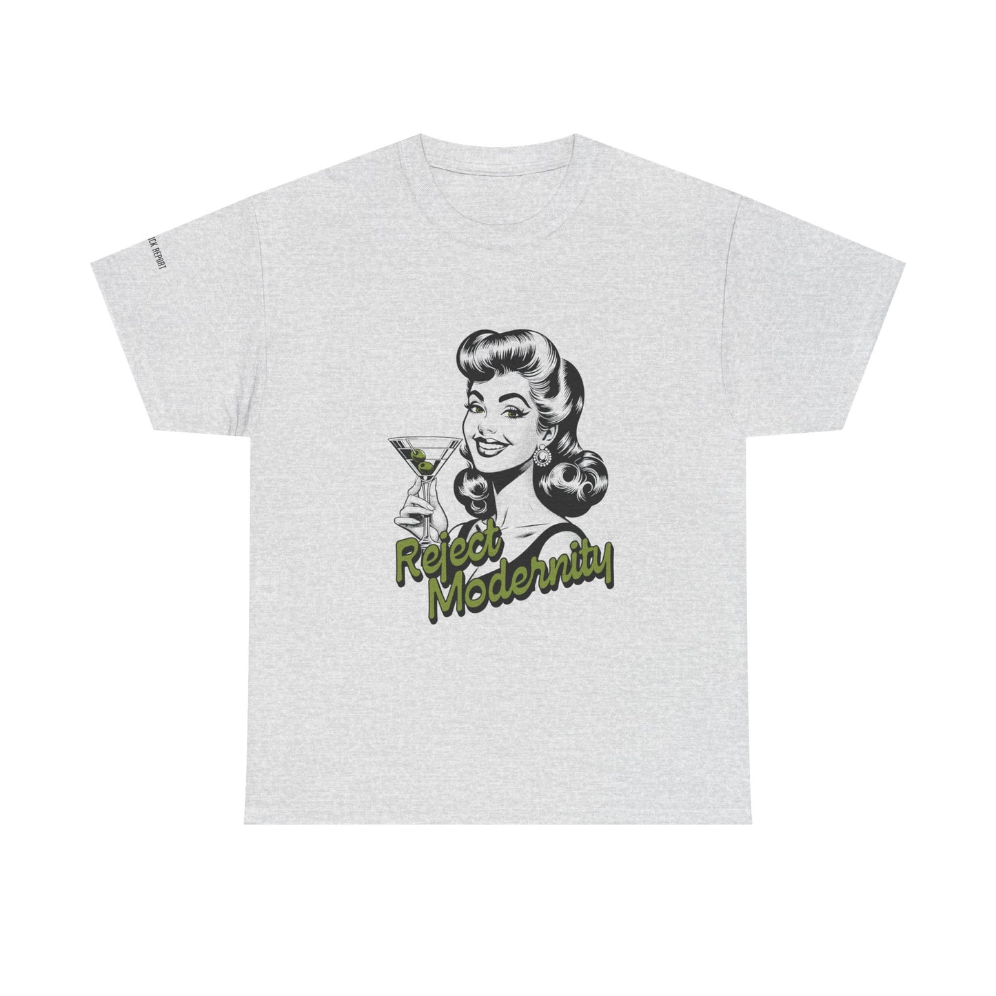 reject modernity martini tee
